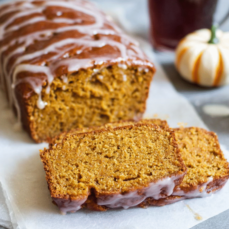 Maple Glazed Pumpkin Bread