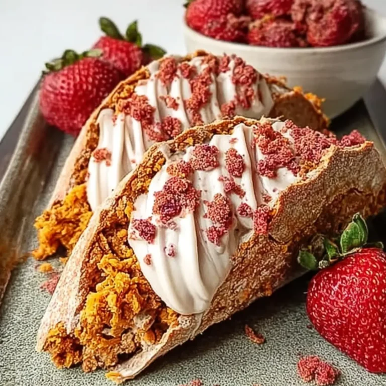 Strawberry Crunch Cheesecake Tacos A Deliciously Sweet and Unique Dessert