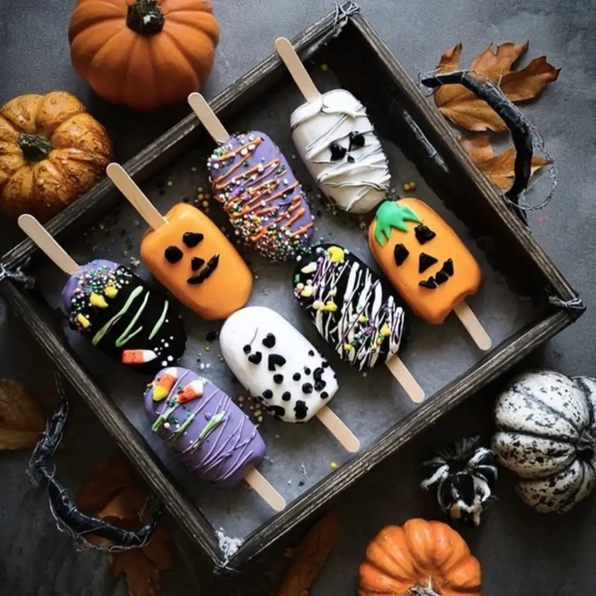 halloween cakesicles