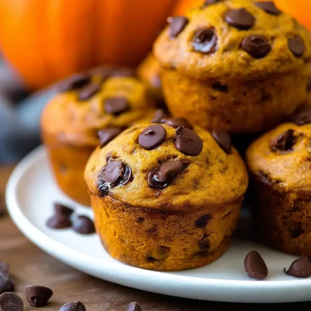 pumpkin chocolate chip muffins