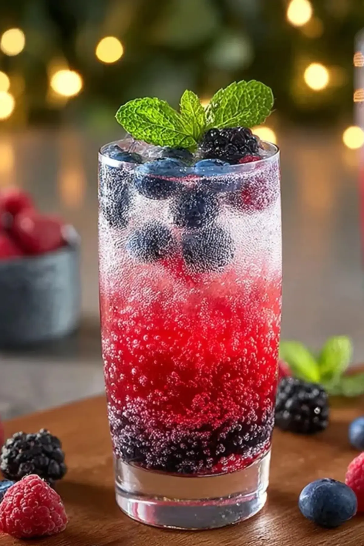 Berry Blast Spritzer Mocktail