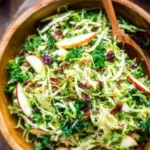 Brussels Sprout, Kale, and Apple Salad