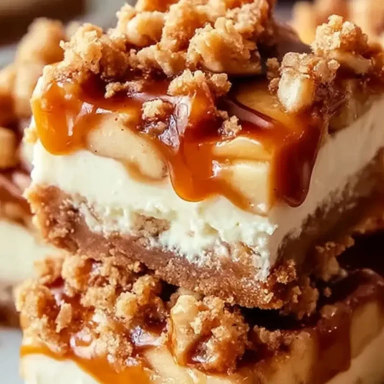 Caramel Apple Cheesecake Bars