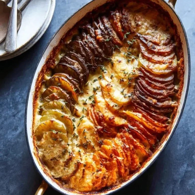 Cheesy Root Vegetable Gratin