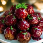 Christmas cranberry meatballs