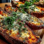Garlic Parmesan Sweet Potato Wedges