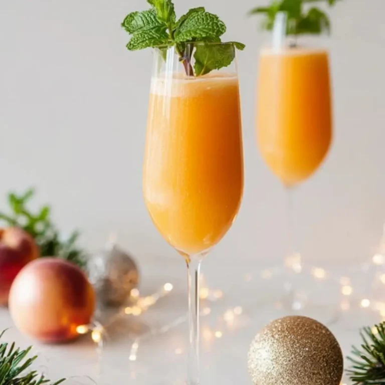 Peach Bellini Mocktail