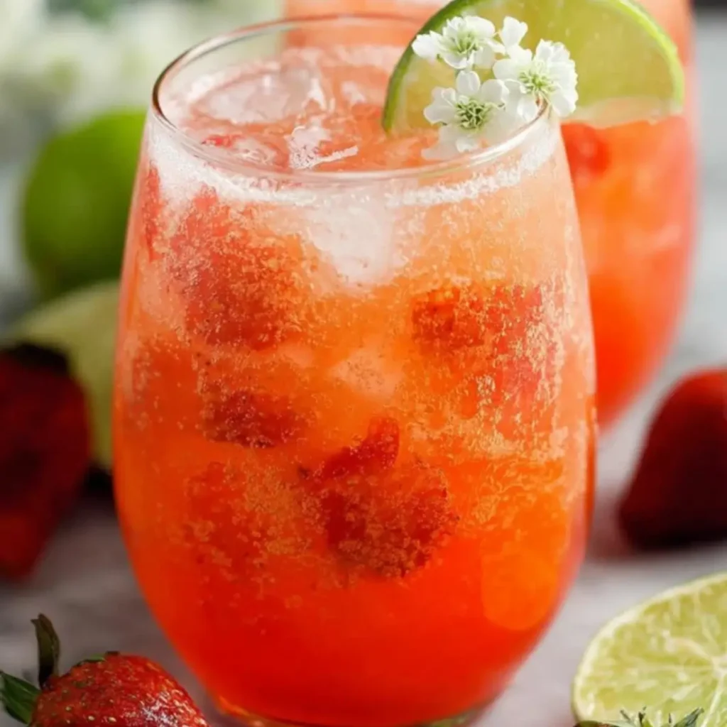 Strawberry Limeade Mocktail
