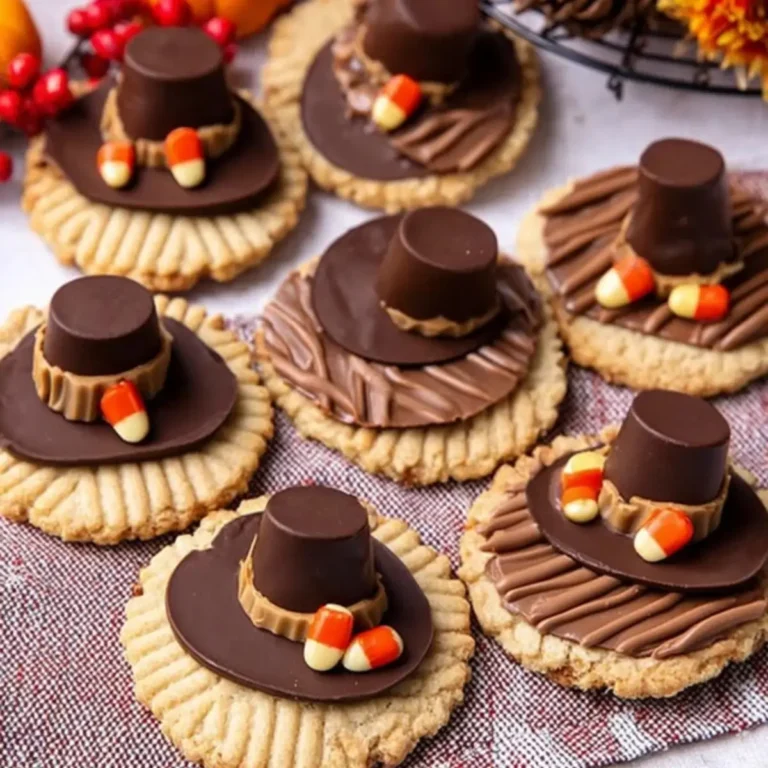 Thanksgiving Pilgrim Hat Cookies