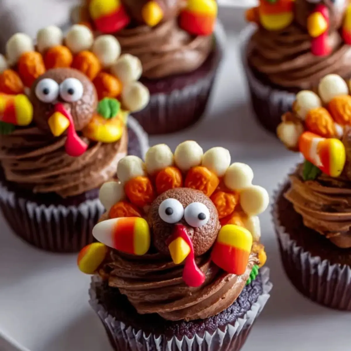 Easy Turkey Cupcakes