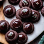 Chocolate Thumbprint Cookies