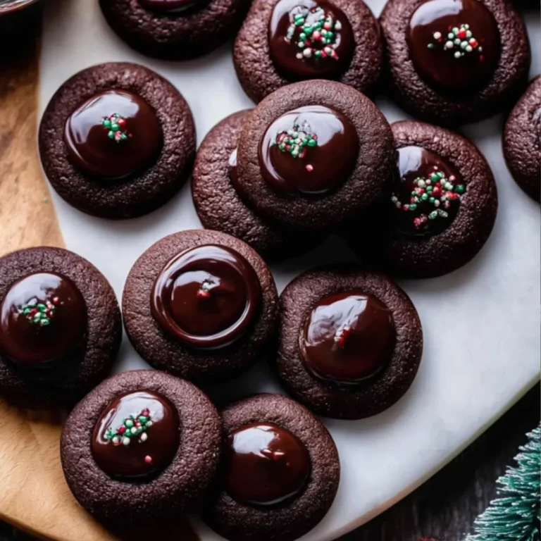 Chocolate Thumbprint Cookies