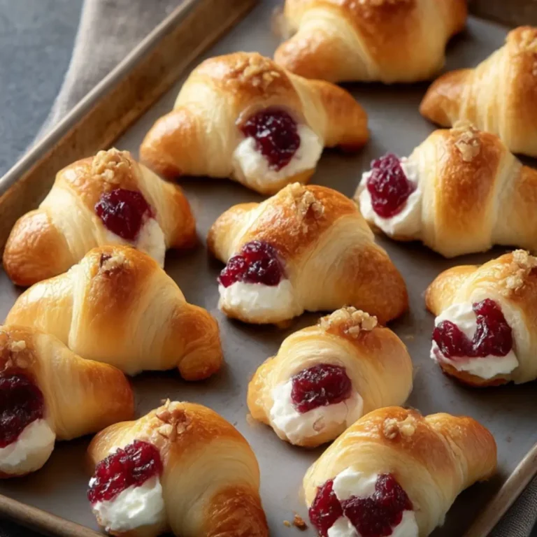Cranberry Cream Cheese Crescent Bites