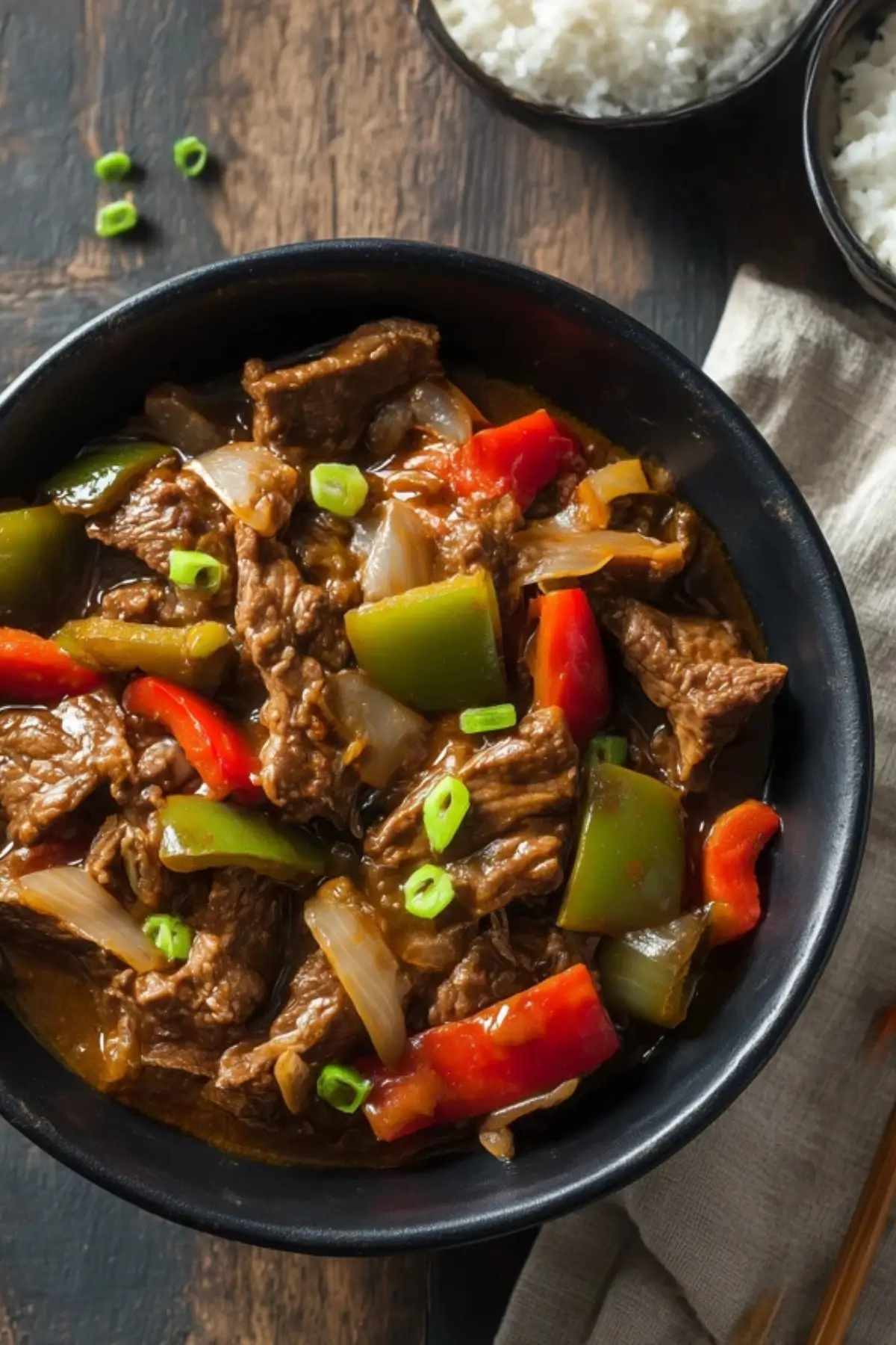 Crockpot Pepper Steak