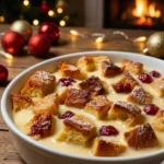 Eggnog Bread Pudding Recipe with Sauce for a Cozy Holiday Treat