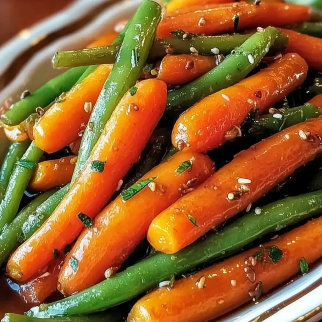 Honey Glazed Carrots and Green Beans