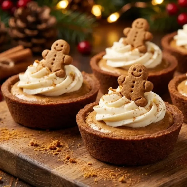 No-Bake Gingerbread Cheesecake Cups for Easy Holiday Hosting