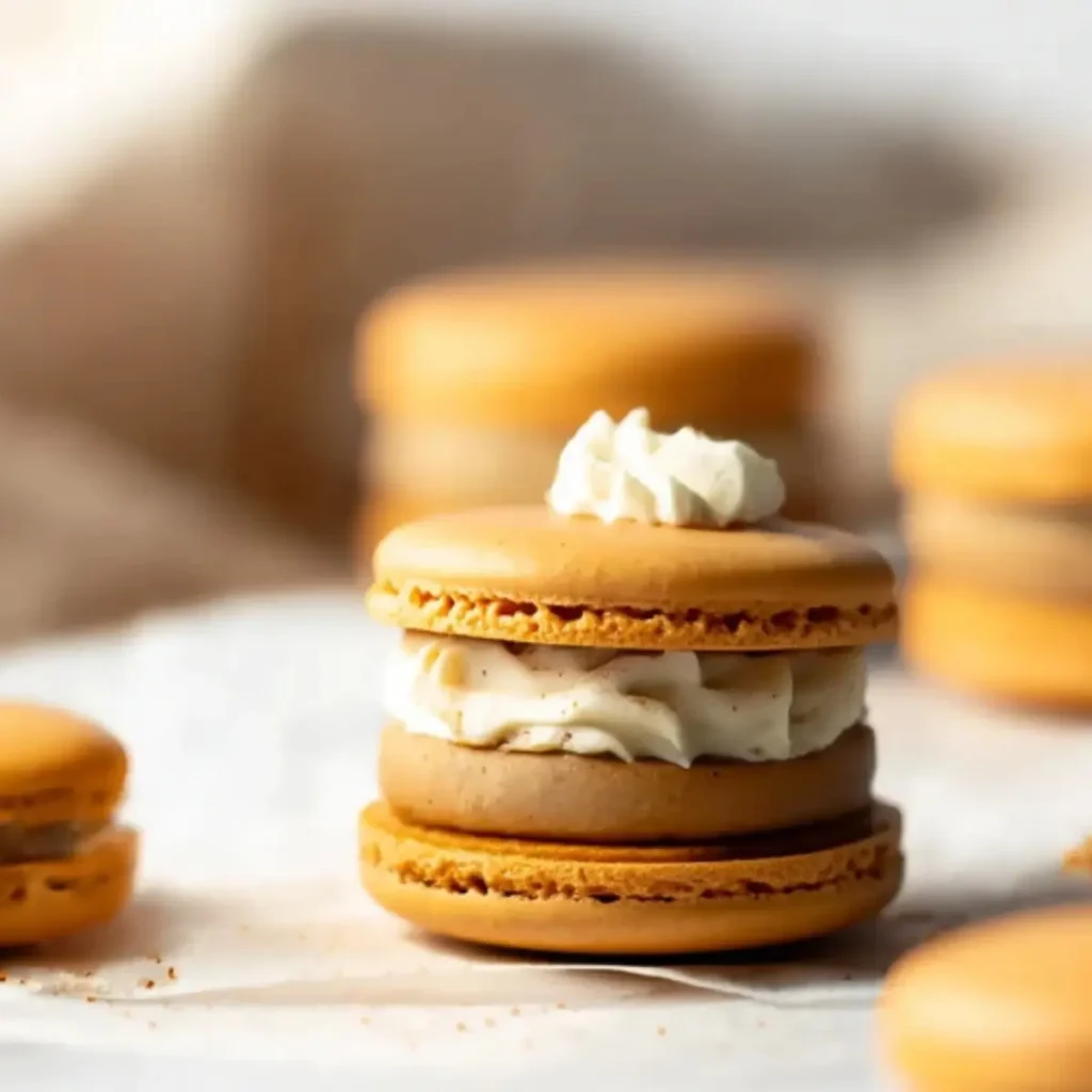 Pumpkin Pie Macarons