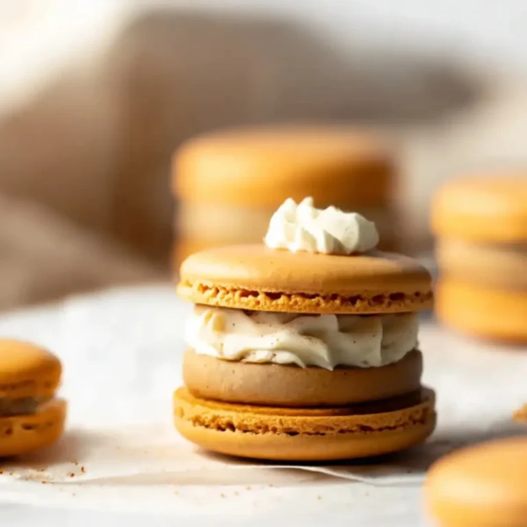 Pumpkin Pie Macarons