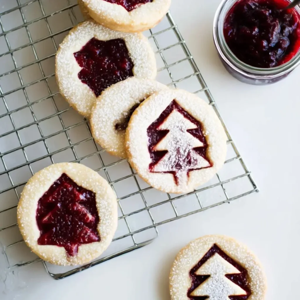 Raspberry Linzer Cookies  