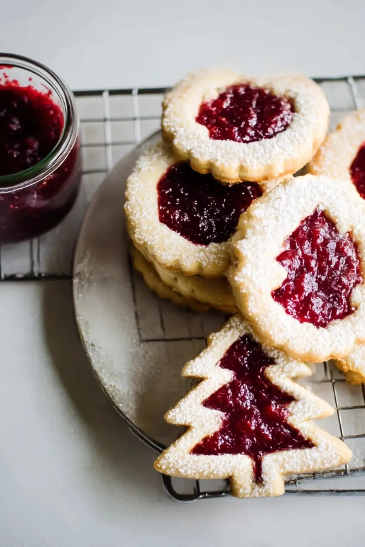 Raspberry Linzer Cookies