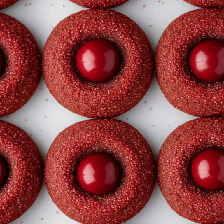 Red Velvet Blossoms Cookies