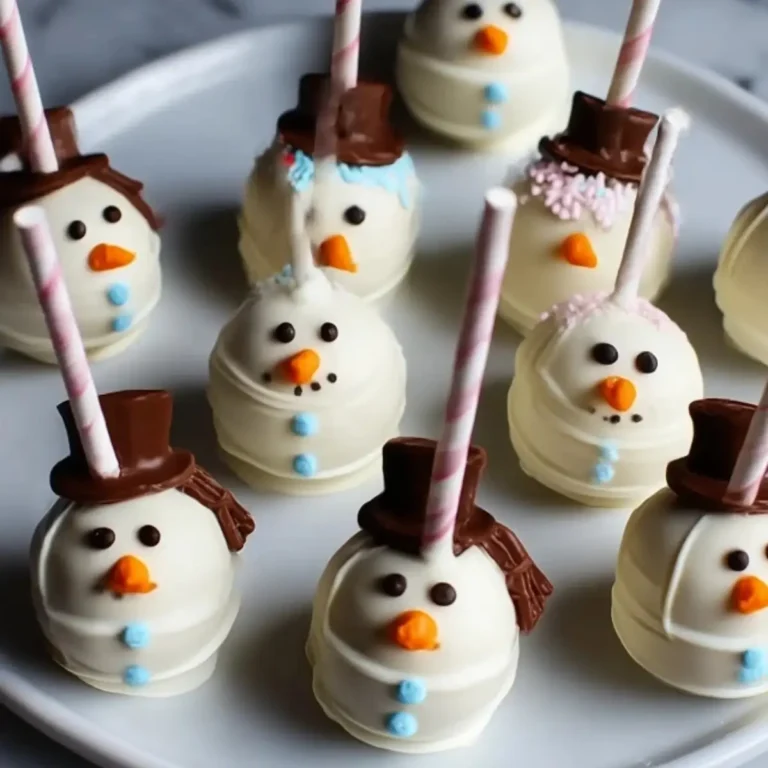 Snowman Cake Pops