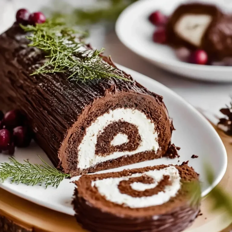 Yule Log Cake (Bûche de Noël)