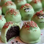 grinch oreo balls