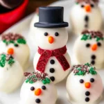 snowman oreo balls