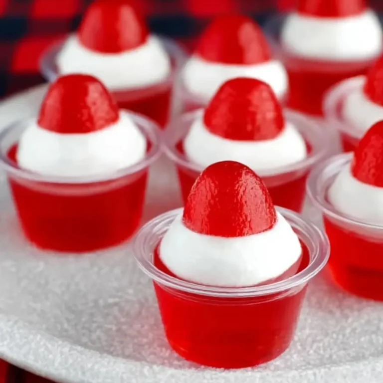 Santa Hat Jello Shots