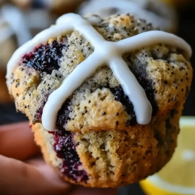 Blueberry Lemon Poppy Seed Sourdough Muffins
