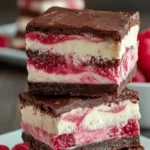 Brownie Raspberry Swirl Ice Cream Sandwiches