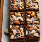 Dark Chocolate and Sea Salt Nut Bars