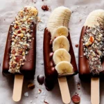 Frozen Chocolate Banana Pops