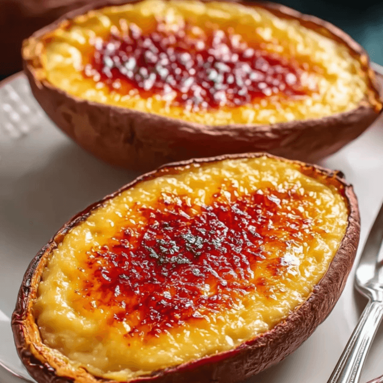 Japanese Sweet Potato Crème Brûlée