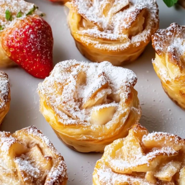 Mini Apple Pies With Puff Pastry