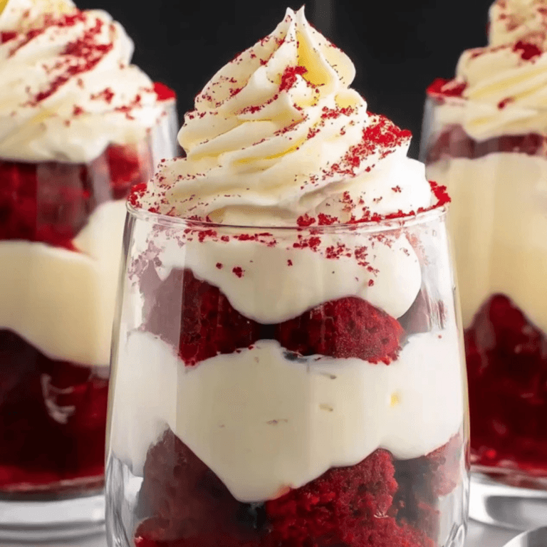 Red Velvet Trifle Cups