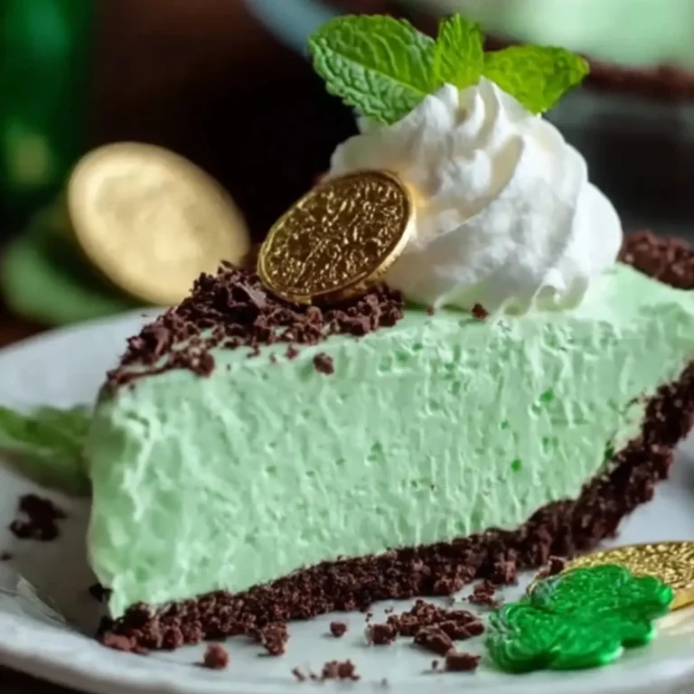 Shamrock Mint Chocolate Pie