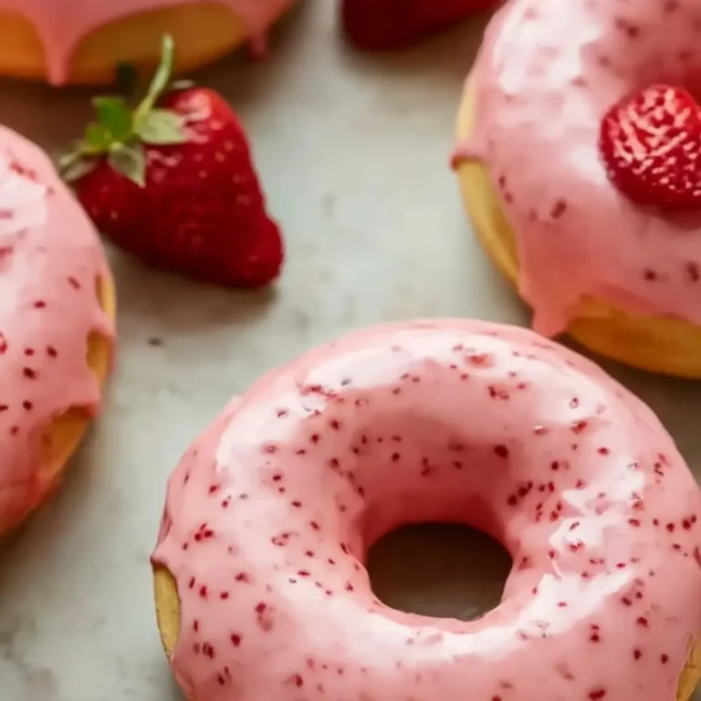 Strawberry Glazed Donuts