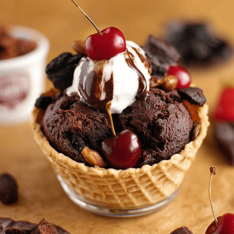 Vegan Chocolate Brownie Sundae