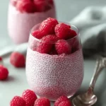 Vegan Raspberry Chia Pudding