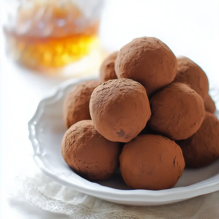 5-Ingredient Whiskey Dark Chocolate Truffles