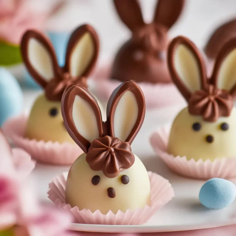 Bunny-Shaped Chocolate Truffles