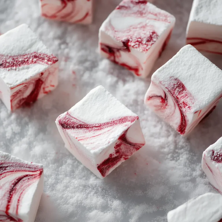 Candy Cane Marshmallows