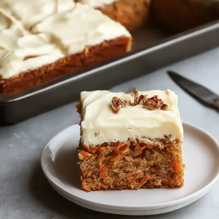 Carrot Cake Sheet Cake