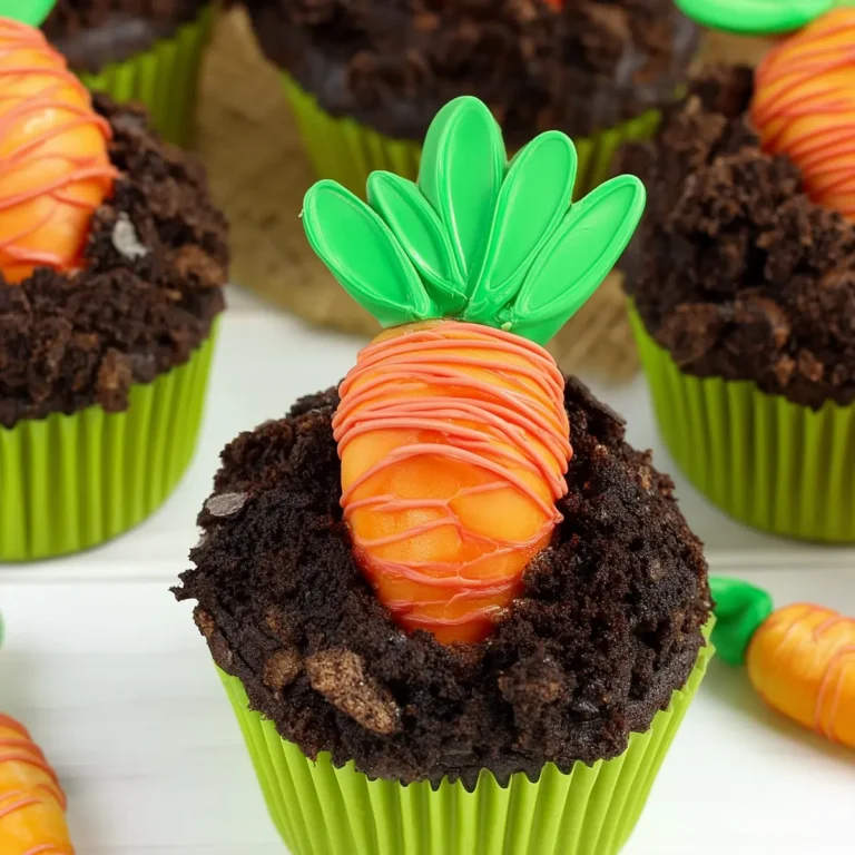 Carrot Patch Easter Chocolate Cupcakes