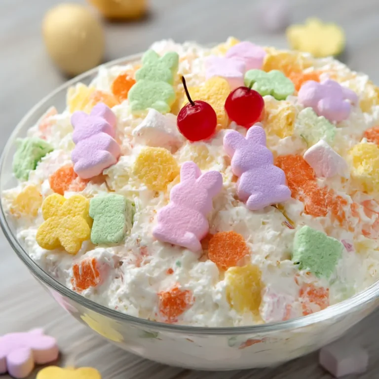 Easter Ambrosia Salad with Bunny Marshmallows