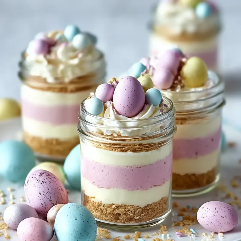 Easter Egg Cheesecake Jars