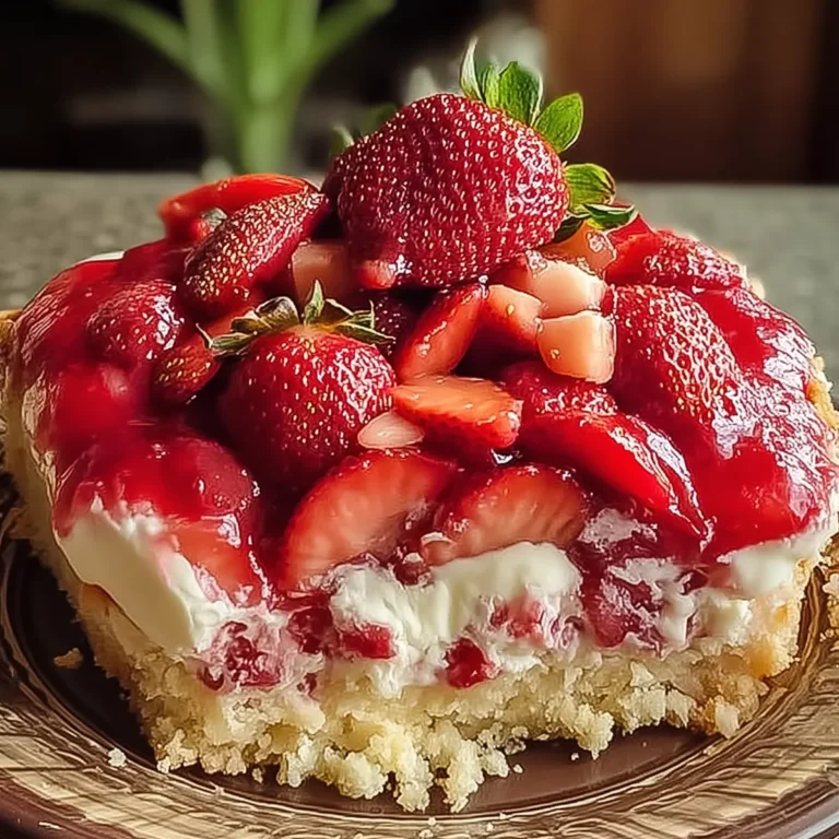 Easter Strawberry Cheesecake Dump Cake